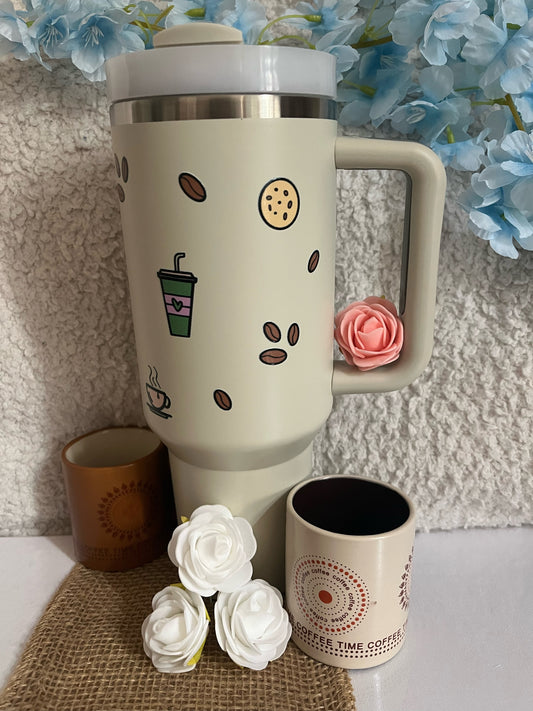 Tumbler 40oz / Beige gris / Petit déjeuner
